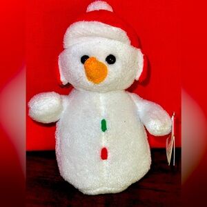 Ty Beanie Babies Baby Beanies Cottonball the Snowman with Tags